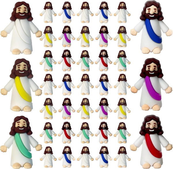 Mini Jesus Figurine Set - 30pcs Action Figures, Tiny Jesus Figures for Hide and Seek Religious Gifts for Easter