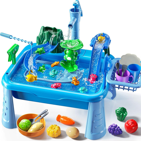 JUKUDAHU Water Table Play Sink Toy for Kids 2 3 4 5