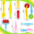 10 Dough Tools Piece Plastic Dough Tools for Kids with Rollers, Rolling Pins, Scissors