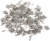 Honbay 50PCS Miniature Dollhouse Hinges - Jewelry Box Tiny Hardware Accessories with 200PCS Screws (Silver)