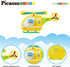 PicassoTiles 8pc Magnet Building Blocks Metro City, Vehicle Magnetized Action Figures, STEAM Educational Toys