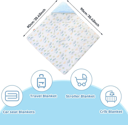 Stroller,35"x35"(Leaves LAT LEE AND TOWN Winter Baby Car Seat Blanket-Universal CarSeat Covers for Babies,Thicken Warm