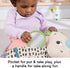 Tummy 0+ Fisher-Price Newborn Toy Planet Friends Time Roaming Rhino Plush with Sensory Activities for Babies Ages