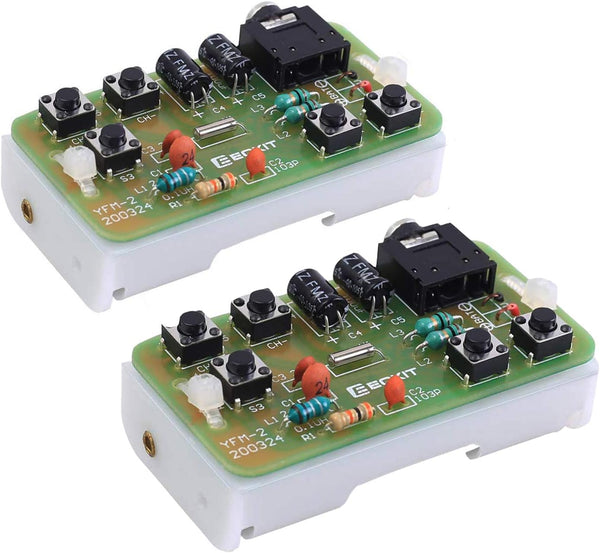 2 PCS DIY Radio Kit - Icstation FM Radio Kit, Soldering Project Radio Module for STEM Labs