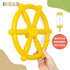 Barcaloo Kids Playground Pirate Ship Wheel - Yellow Steering Wheel for Swing Set, Toddler Playset