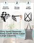 2 Pack 25x18 inches 2HL01 ALVA ALVABABY Large Wet Dry Bag Waterproof Hanging Cloth Diaper with Double Zippered Pockets