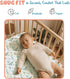 100% 2 Pack Cozy Threadmill Organic Baby Crib Sheets for Boys & Girls | Organic Cotton Fitted Crib Sheet for Standard