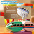 Set 3D 360 3-12 55PCS Electric Train for Kids, Infinity Racer Snap-Fit Cube Track Toy, DIY STEM Rail Cube Monorail