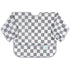 Bumkins Sleeved Bib for Baby and Toddler, Essential Must Have for Eating, Feeding, 6-24 Mos, Long Sleeve Charcoal Check