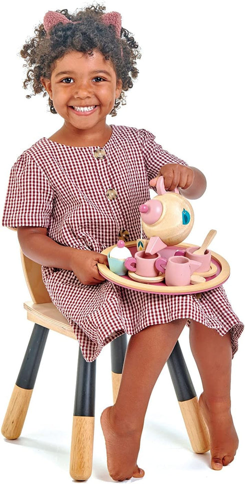 Tender Leaf Toys - Birdie Tea Set, Realistic Teapot, Cups for Pretend Afternoon Tea Party, Age 3+
