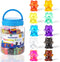 100 Pcs Translucent Counting Bears - 10 Colors - Kindergarten Classroom &