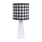 NoJo NoJo - Roar - Lamp & Shade, Black, White, Aqua