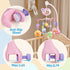 RSEPD Pack Crib Mobile with Music and Lights, Baby Mobiles for Cribs, Nursery Musical Mobile for Bassinets Toys Hanging