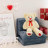 36 inch HollyHOME Big Teddy Bear Stuffed Animal Large Bear Plush with Red Heart for Girlfriend and Kids Holiday Toy