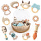 Baby Rattles & Teethers Set Baby Toys 0-6 Months, Teething Toys 3-6