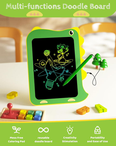 3 4 5 6 (8.5in TEKFUN LCD Writing Tablet for Kids, Doodle Board Drawing Pad, Dinosaur Toys for Kids, Travel Toys