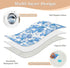 siphylline 52" 34" Blue Round Flower Spring Extra Large Resuable Changing Pad Covers Highly Absorbent Potty Training