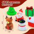1-3: 6 Packs Set Christmas Bath Toys for Toddlers Light-Up Floating Baby Toddler Kids Bath Toys for Boys & Girls