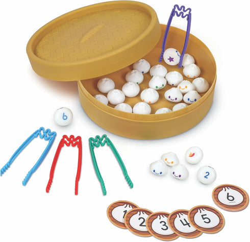 Learning Resources Dumpling Dash Fine Motor Math Game - Squishy Dumpling Toy,
