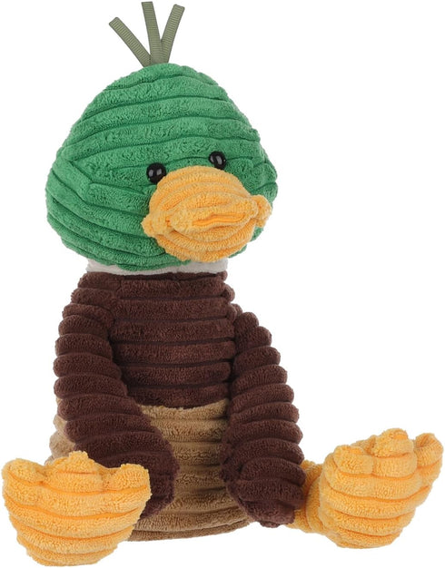 9.9 Inches Apricot Lamb Corduroy Mallard Duck Plush Stuffed Animals for Kids, Soft Plush Toys for Baby Girl and Boy