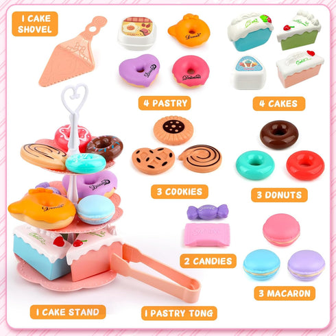 Minnot Set Sets 3 4 5 6 Tea Party for Little Girls, Flower Tea Toys for Toddlers Girls Age Year Old, Toddler Kids