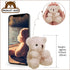 Threan 8 Pcs Mini Plush Bears, 4'' Small Stuffed Animal Toys for Keychain Baby Shower Party Favors, Apricot