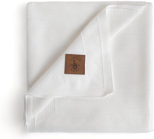 Hypoallergenic Silky Baby Blanket - 30x40 Inches White, Oeko-TEX Certified, Thermal-Regulating, Soft