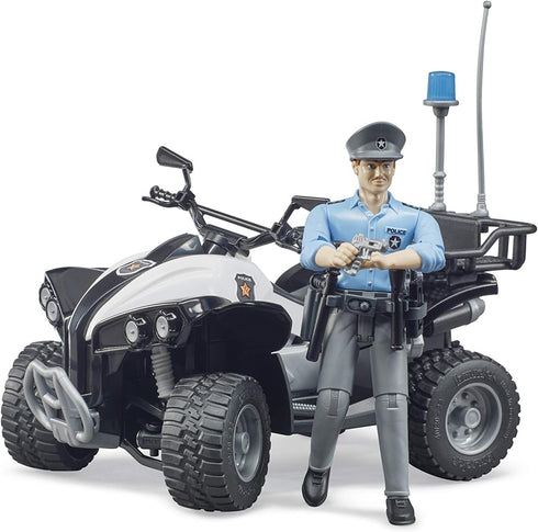 Bruder 63011 Police Quad with Light, Skin Policeman and Accessories