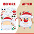 JOYIN 48 Pcs Christmas Make A Face Sticker, Xmas Stickers for Arts & Crafts, Santa, Gnome & More