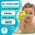 caaocho Mele The Sea Turtle Pure Natural Rubber Bath Toy - Hole Free, BPA Free for Infants