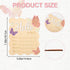 Lyreh Baby Announcement Sign, Rectangle Wooden Hello World Baby Sign with Flower and Butterfly Patterns Cute Delicate