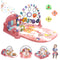 GUGUKUKU Baby Gym Play Mat, Piano Kick and Play Lights and Music Tummy