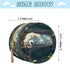 Sinestour Sleeping Dog Bench Pattern Pacifier Holder Case for Diaper Bag Portable Travel Pacifier Storage Case