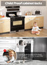 TTMALL 6 Pack 3M Baby Proofing Safety Locks Child Safe for Cabinet Drawer Fridge Oven Dishwasher Doors, Toilet Seat