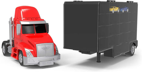 2 3+ Driven by Battat Large Toy Carrier Truck for Kids with Pull Back Cars Toy Transport Truck & Pretend Play Vehicle