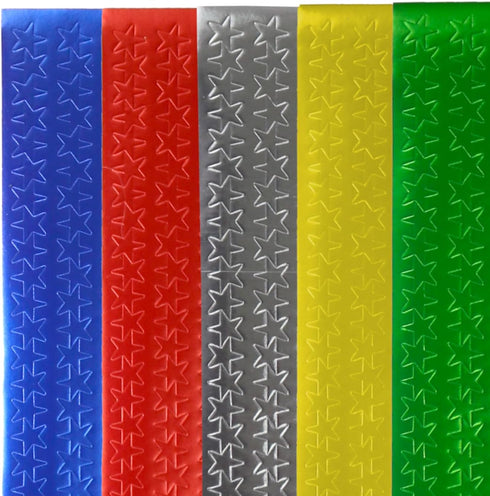 Iconikal 6,000-Count Bulk Metallic Foil Reward Stars Stickers in Blue, Red, Silver, Gold, Green