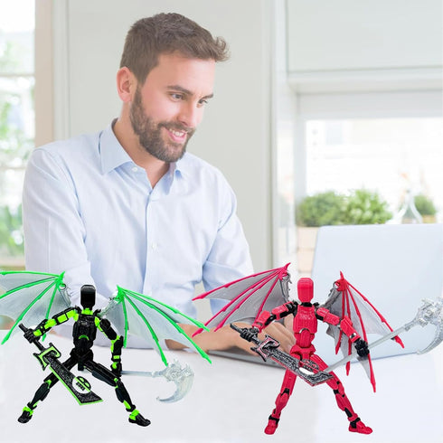 T13 Action Figure Set, Assembly Completed Titan 13 Action Figures, 3D Printed Movable Robot Toy for Kids Adults