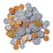 hand2mind Fake Money Coin Assorted Set, Realistic Toy Money for Kids Learning, Set of 96