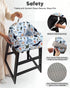 mamatepe 2-Point Baby High Chair Cover with Strap Pads & Harness - Machine Washable, Waterproof, Portable