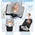 Pugwoy Universal Baby Footmuff for Strollers,Stroller Cover for Winter with Hooded Design,Waterproof and Windproof