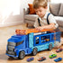 XINNOVEL Set 3 4 5 6 12 3 4 5 6 7 8 Truck Toys Car Track for Years Old Boys, Carrier Truck Transporter Car Race Track