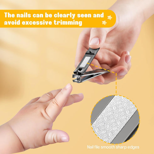 Trimmer, FVION Baby Nail Clippers - Stainless Steel Kids Nail Clippers Small Jaw Children Fingernail Clippers
