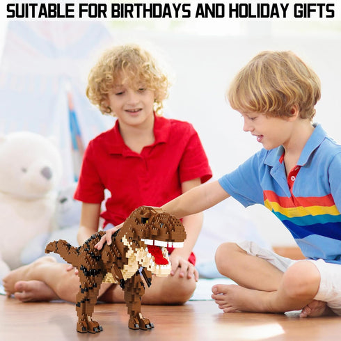 CSNRHG 6+ 1559 Dinosaur Tyrannosaurus Building Blocks Model Decor Micro Mini Blocks Toy Birthday for Age Children