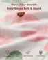 2 Pack, 52x28 Yoofoss Crib Sheets Girl Fitted Baby Crib Sheet Fits for Standard Crib and Toddler Mattress, Ultra Soft
