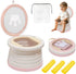Portable, Foldable Potty seat for Toddler, Training Toilet Seat Emergency Toilet The