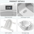 0-36 Himold Collapsible Baby Bathtub for Newborn to Toddler Months, Spacious Foldable Infant Bath Tub with Thermometer