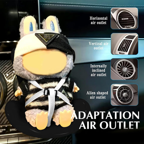 2 6.7 Inches (17cm) Pcs Doll Car Seat for Dolls, Cute Car Air Vent Decoration Sofa for Blind Box Toys, Doll Accessories