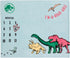 Welcome to The Universe Baby Jurassic World Blue, Green, Orange and Yellow I'm-a-Roar-able Dinosaur Super Soft Milestone Baby Blanket by NoJo