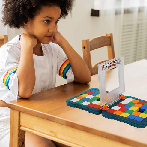 Race Game - Fast-Paced Brain Teaser Travel Board Game for Kids and Adults, Shape Matching Puzzle for Two Players