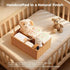 Diaper Caddy Organizer, Hand Rattan Nursery Baby Basket Changing Table Organizer for Baby Essentials, Baby Shower